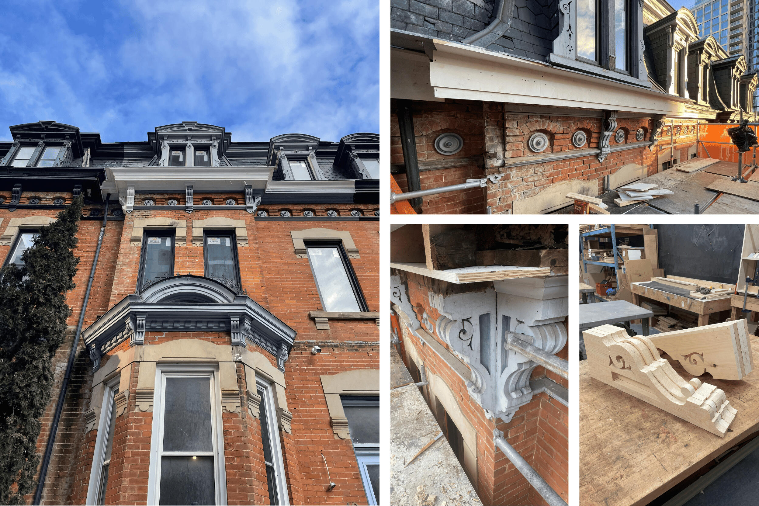 When this heritage fascia rotted away, we restored it to its original beauty.